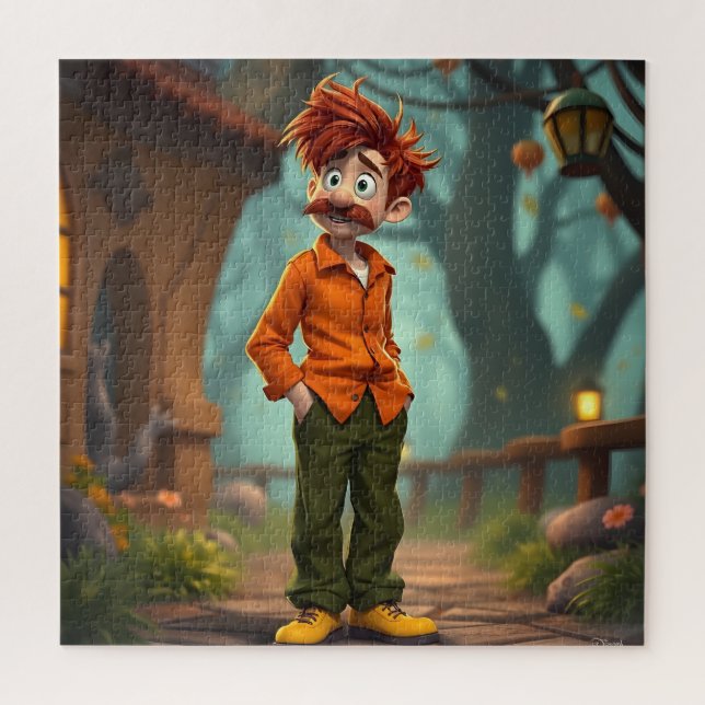 Cartoon Person Jigsaw Puzzle (Vertical)