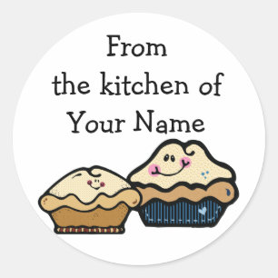 Cartoon Pies for Pie Day January 23rd Classic Round Sticker
