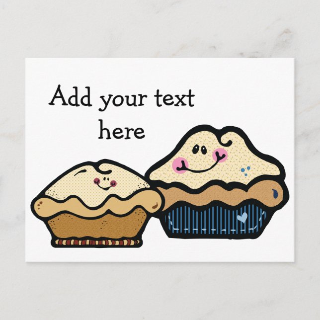 Cartoon Pies for Pie Day January 23rd Postcard (Front)