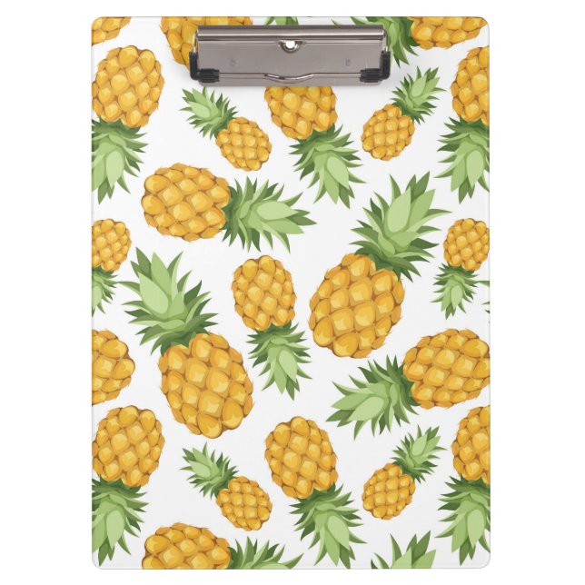 Cartoon Pineapple Pattern Clipboard (Front)