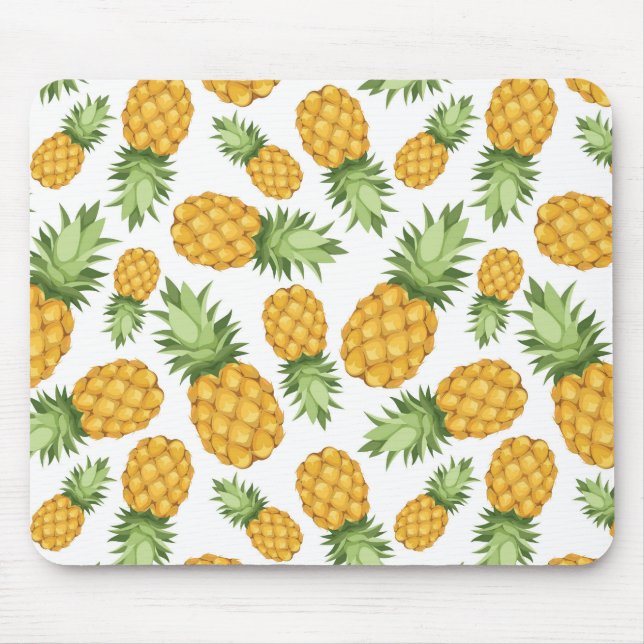 Cartoon Pineapple Pattern Mouse Mat (Front)