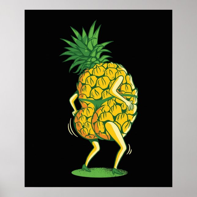 Cartoon pineapple poster (Front)