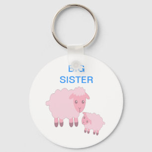 Cartoon Pink Sheep Keychain