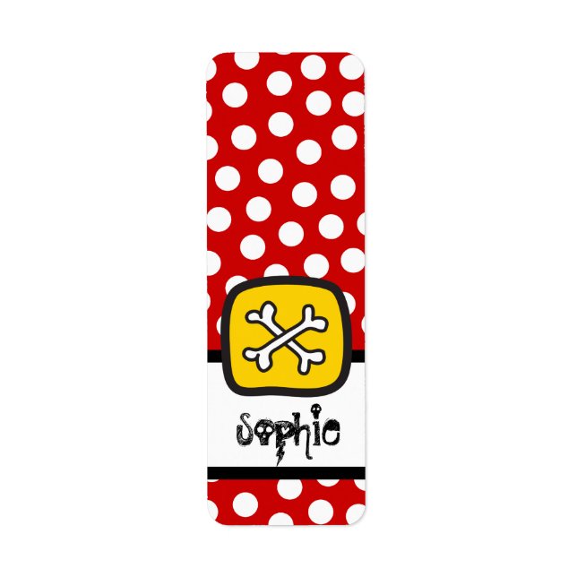 Cartoon Pirate Skull & Bone Kid's Halloween Party (Front)