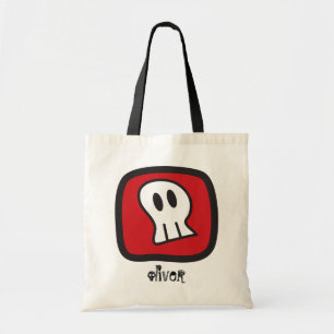 Cartoon Pirate Skull & Bone Kid's Halloween Party Tote Bag