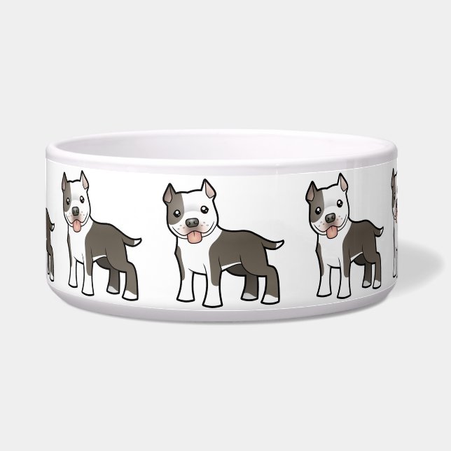 Cartoon Pitbull / American Staffordshire Terrier (Front)