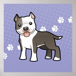 Pitbull Terrier Posters | Zazzle.co.uk