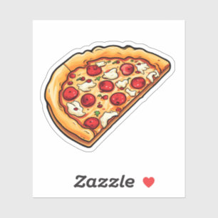 Cartoon pizza illustration
