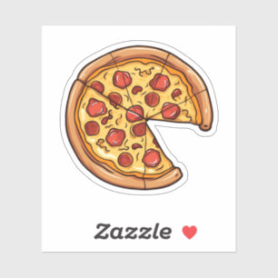 Cartoon pizza illustration