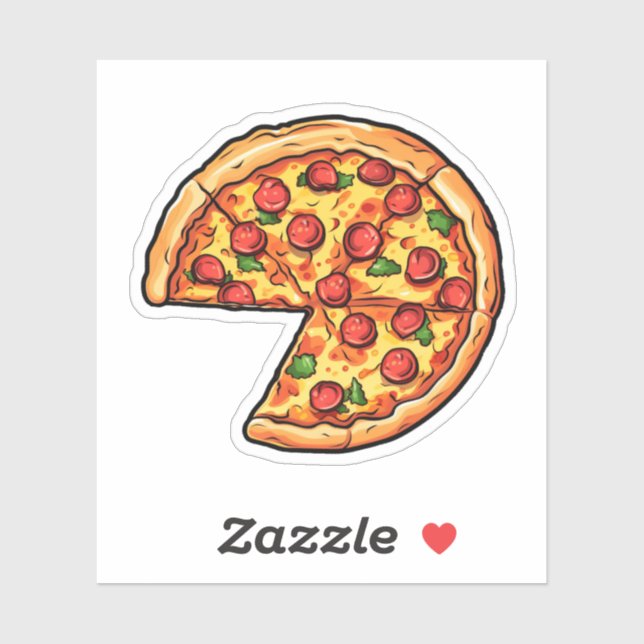 Cartoon pizza illustration (Sheet)