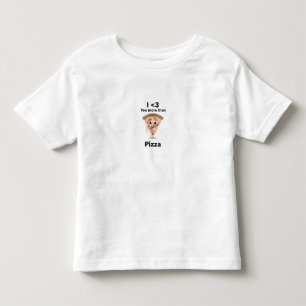 Cartoon Pizza Slice Cute Pizza Cartoon Wall Art Toddler T-Shirt