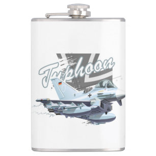 Cartoon plane  hip flask