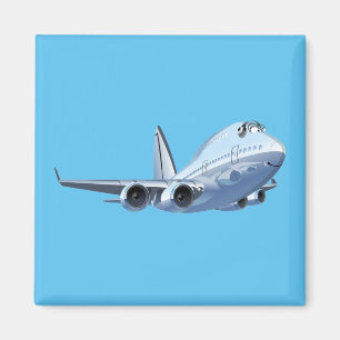 Cartoon plane magnet