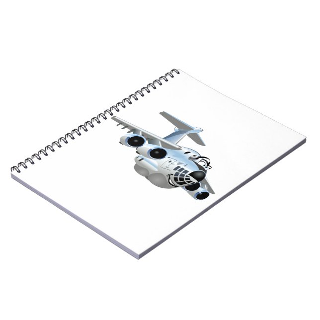 Cartoon plane notebook (Left Side)