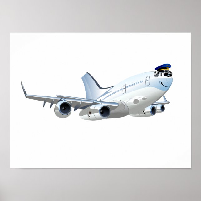 Cartoon plane poster (Front)