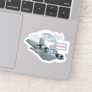 Cartoon plane sticker