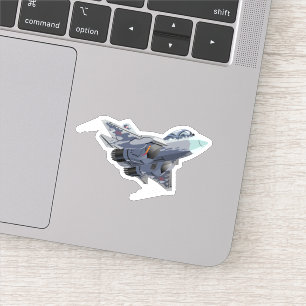 Cartoon plane sticker