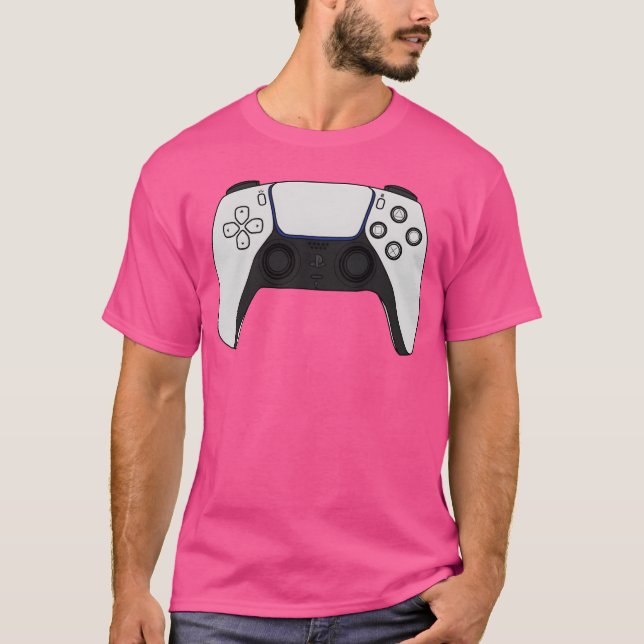 Cartoon Playstation 5 Game controller retro T-Shirt (Front)
