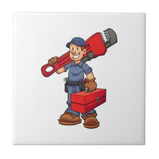 cartoon plumber tile