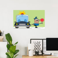 Cartoon Police Officer