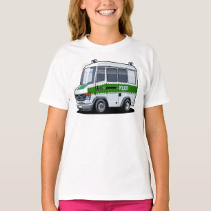 Cartoon Police Van T-Shirt