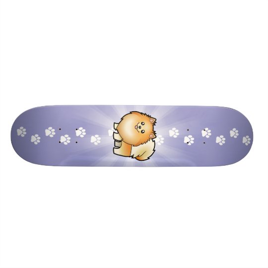 Cartoon Pomeranian 20.6 Cm Skateboard Deck