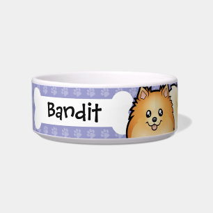 Cartoon Pomeranian Bowl