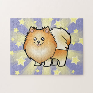 Cartoon Pomeranian Jigsaw Puzzle