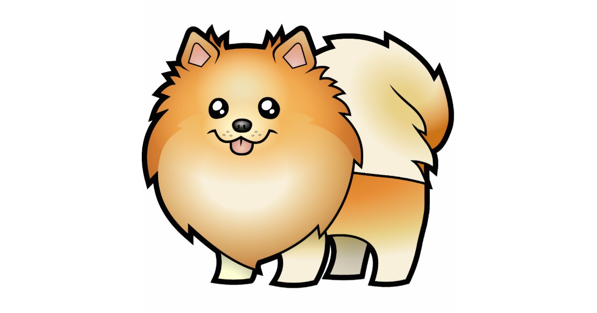Cartoon Pomeranian Photo Sculpture Magnet | Zazzle
