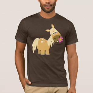 Cartoon Pony and Flower T-shirt