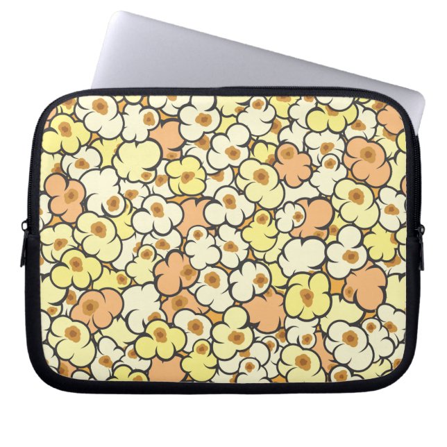 Cartoon Popcorn Laptop Sleeve (Front)