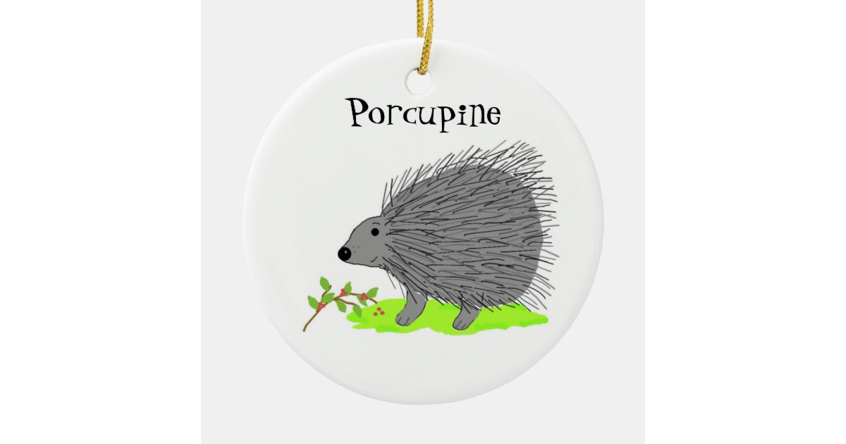 Porcupine Christmas Ornament 