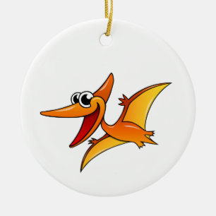 Cartoon Pterodactyl Ceramic Tree Decoration