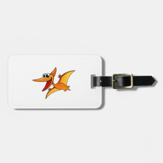Cartoon Pterodactyl Luggage Tag