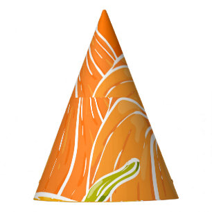 Cartoon pumpkin, cute autumn pattern. party hat