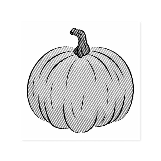 Cartoon Pumpkin Shape Self-inking Stamp (Design)