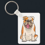 Cartoon Puppy Dog Lover Gifts Cute English Bulldog Key Ring<br><div class="desc">Are you a proud Bulldog dad or Bulldog mum of a cute puppy dog? If so, this cute cartoon English Bulldog keychain is fun for you. Dog lover keychains are fun for * dog rescue and adoption programs * gifts - birthday, christmas, anniversary * businesses - dog groomers, trainers, vets,...</div>
