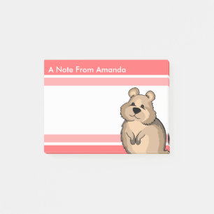 Cartoon Quokka Cute Design for Animal Lover Post-it Notes