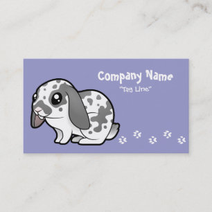 Cartoon Rabbit (floppy ear smooth hair) Business Card