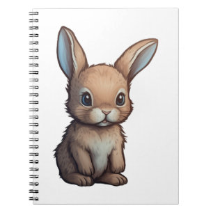 Cartoon rabbit illustration notebook