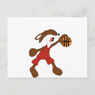 Cartoon Rabbit Michael Jordan Fan Postcard