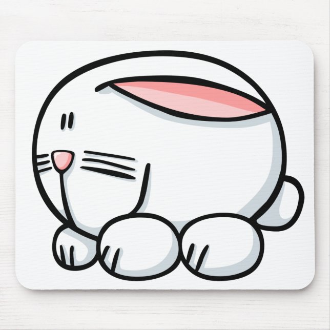 Cartoon Rabbit Mouse Mat (Front)
