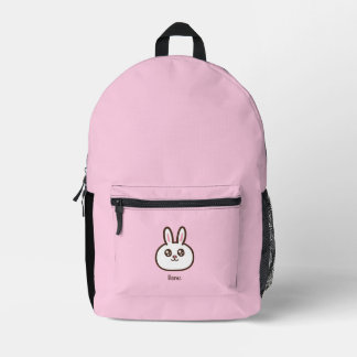 Cartoon rabbit printed backpack