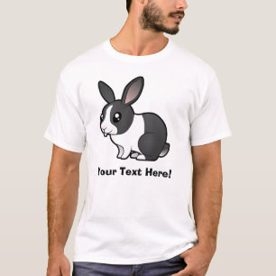 Cartoon Rabbit (uppy ear smooth hair) T-Shirt
