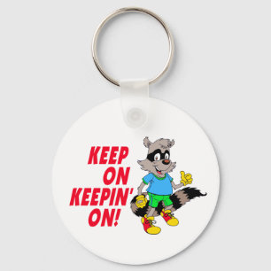 Cartoon Racoon Key Ring