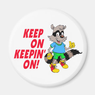 Cartoon Racoon Magnet
