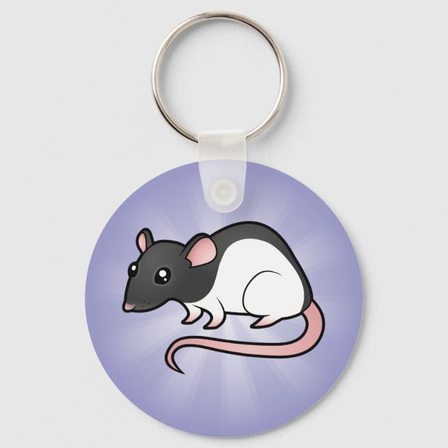 Cartoon Rat Key Ring (Front)