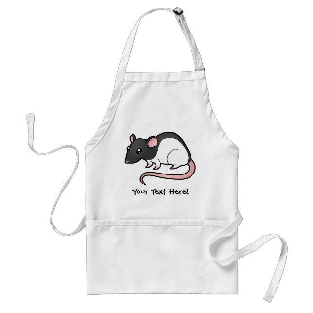 Cartoon Rat Standard Apron (Front)