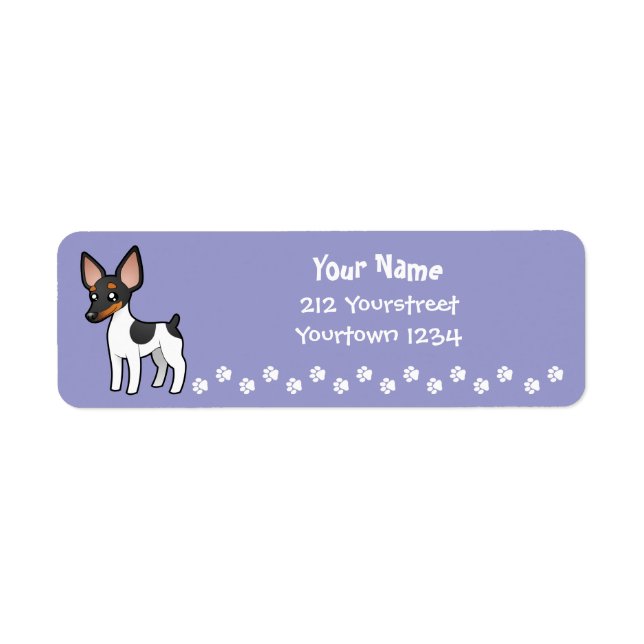 Cartoon Rat Terrier / Toy Fox Terrier (Front)