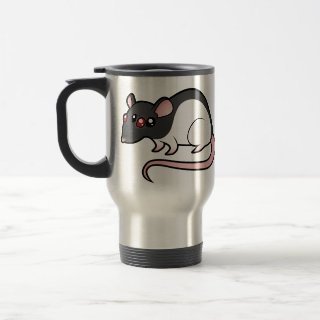 Cartoon Rat Travel Mug (Left)